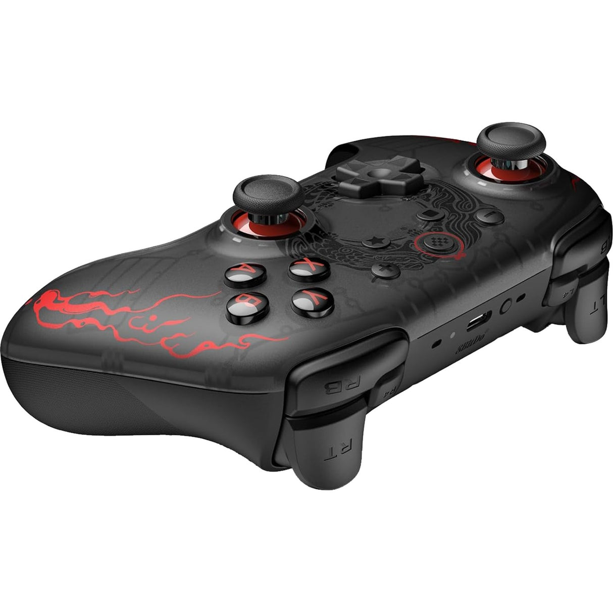 8bitdo ultimate 2c trådløs - sort myte: wukong gamepad (sort rød)