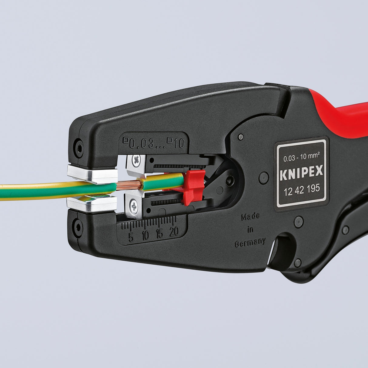 Knipex multistrip 10 automatisk afisoleringstang 1242195 (sort rød)