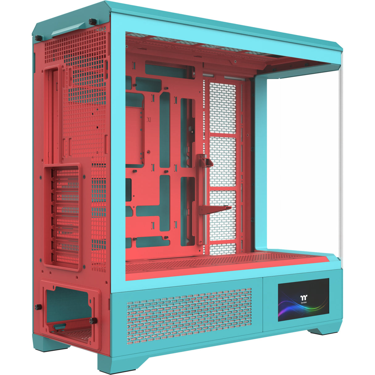 Thermaltake view 600 tg mint jordbær stort tårnhus (myntebær | 2x USB-A | 1x USB-C | hærdet glas)