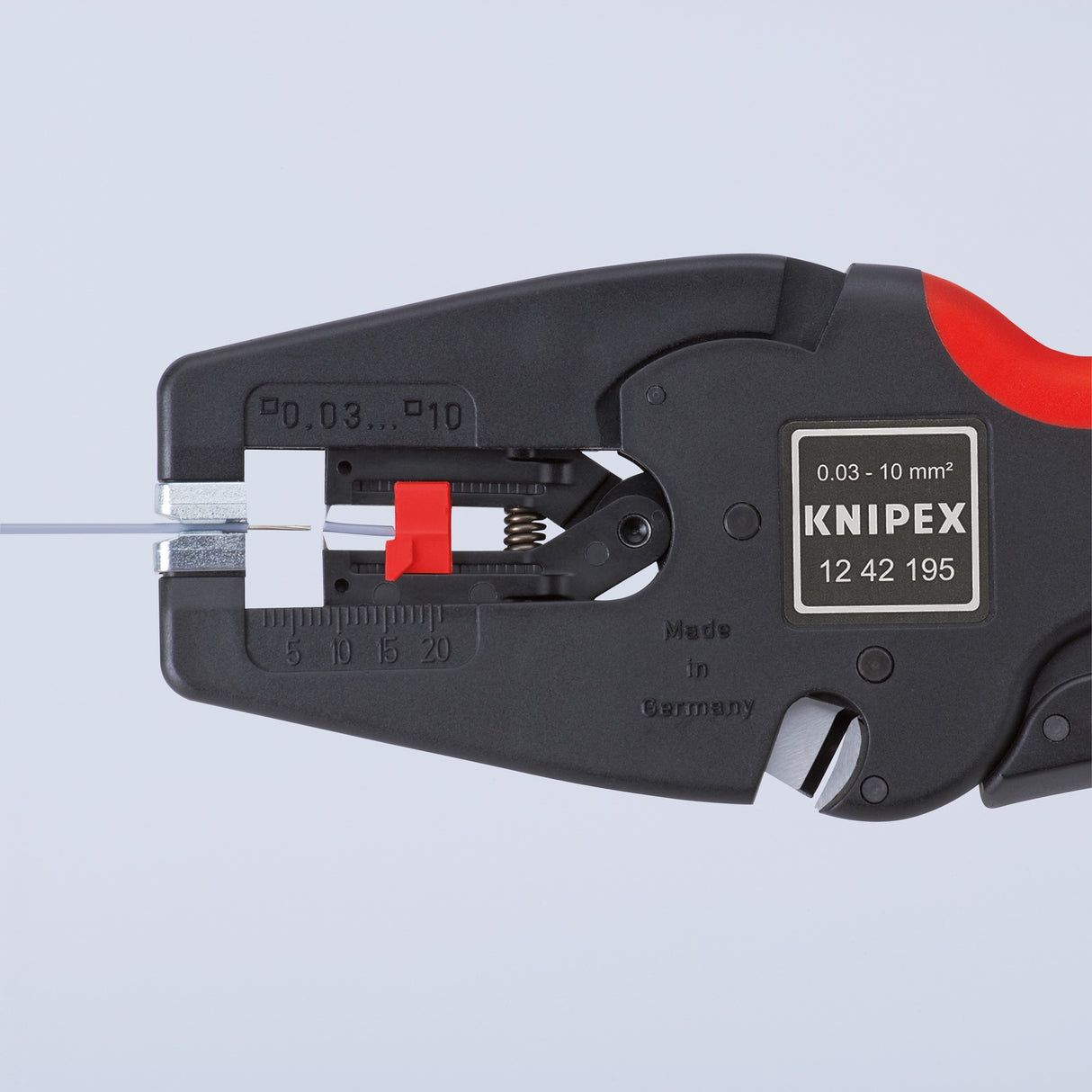 Knipex multistrip 10 automatisk afisoleringstang 1242195 (sort rød)