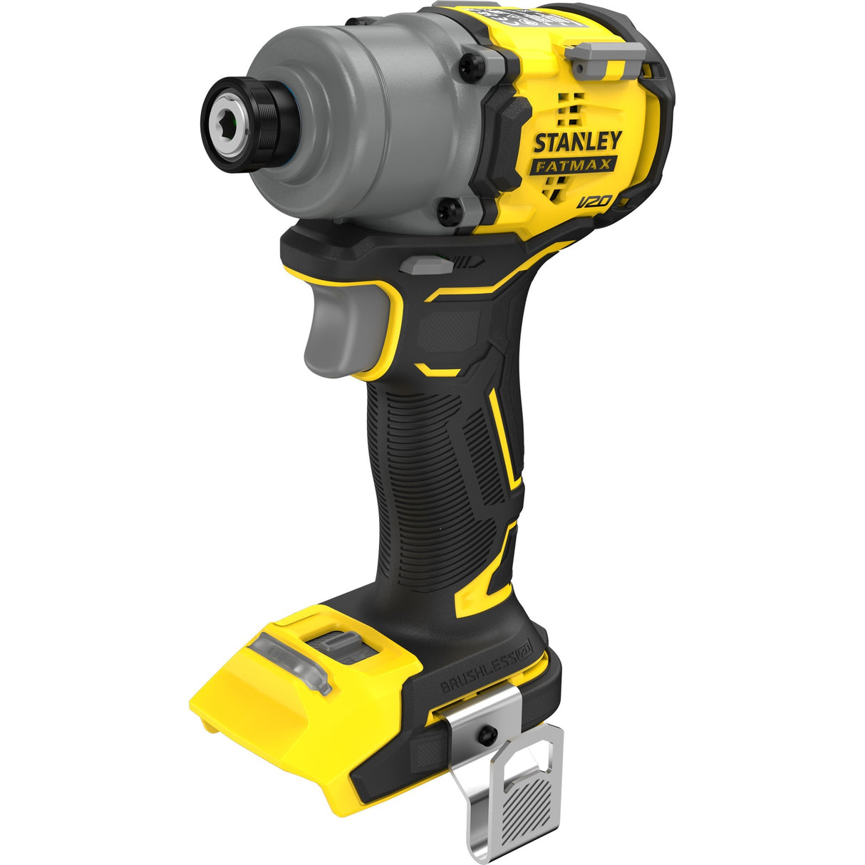 Stanley fatmax v20 18v børsteløs slagskruetrækker (gul sort, batteri og oplader medfølger ikke)