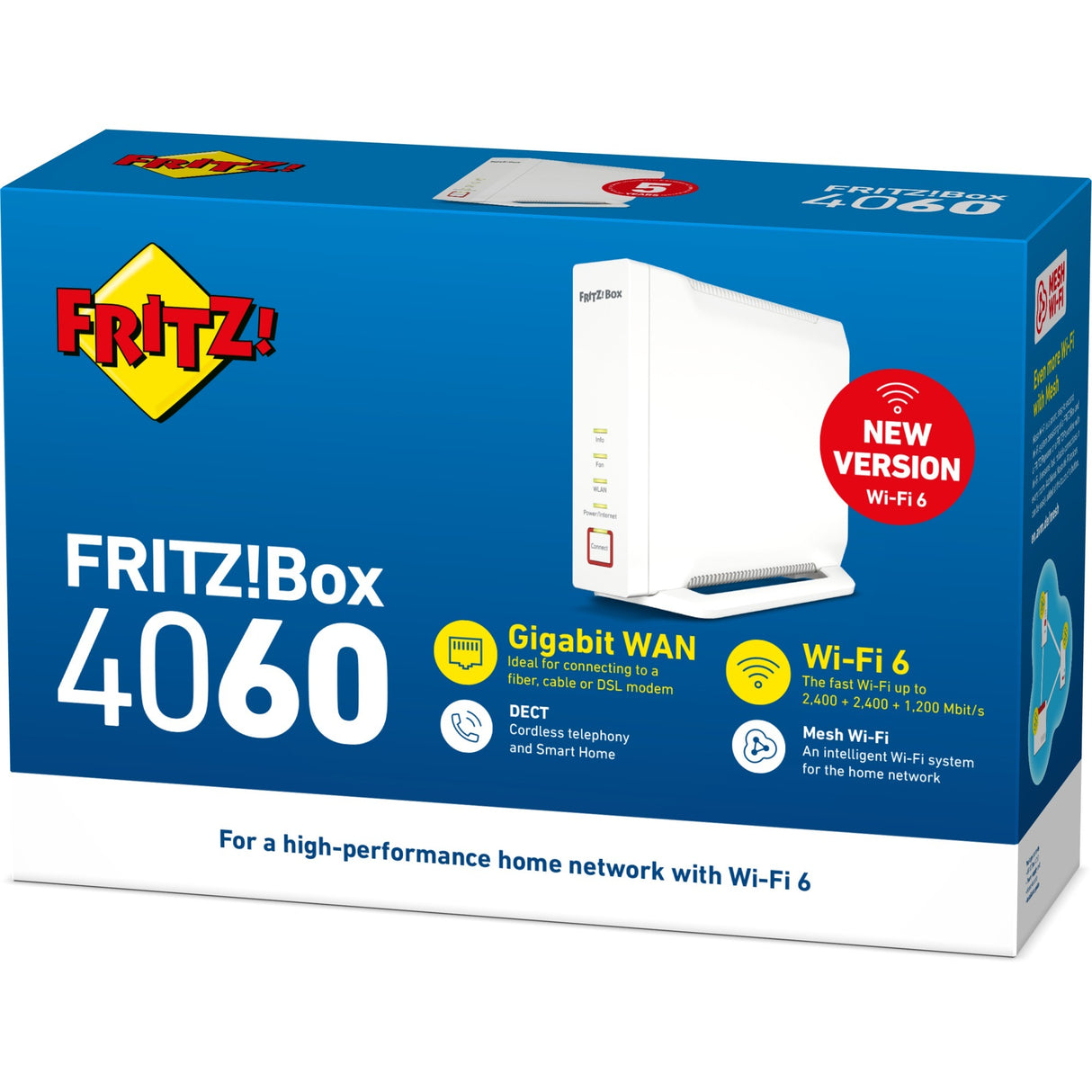 Fritz! box 4060 international router (hvid)