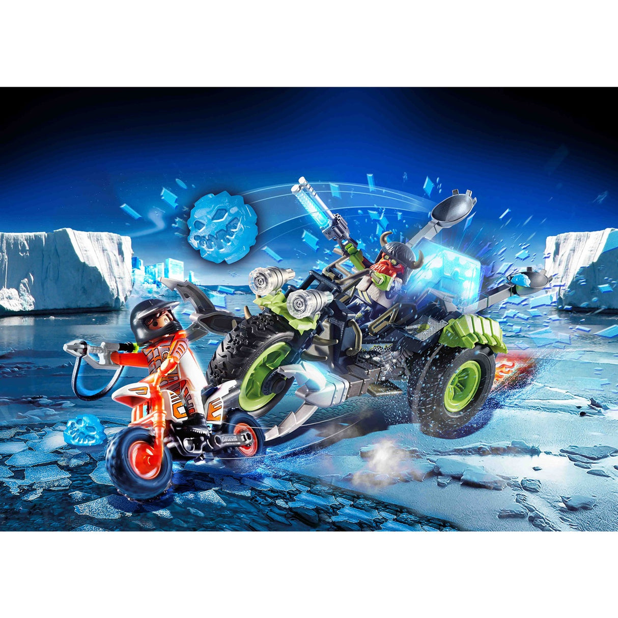 Playmobil Top Agents - Arctic Rebels Snow Trike Construction Toy (70232)