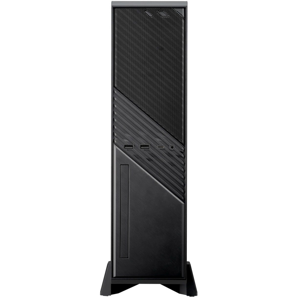 Silverstone milo 12 mini tårnhus (sort | 2x USB-A | 1x USB-C)