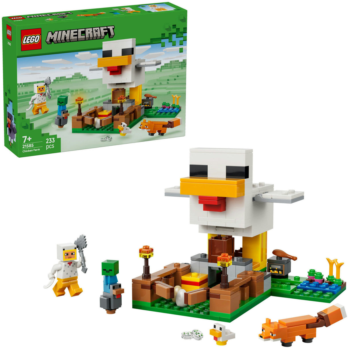 Lego minecraft kyllingegårdsdyr legetøj til børn - 21585