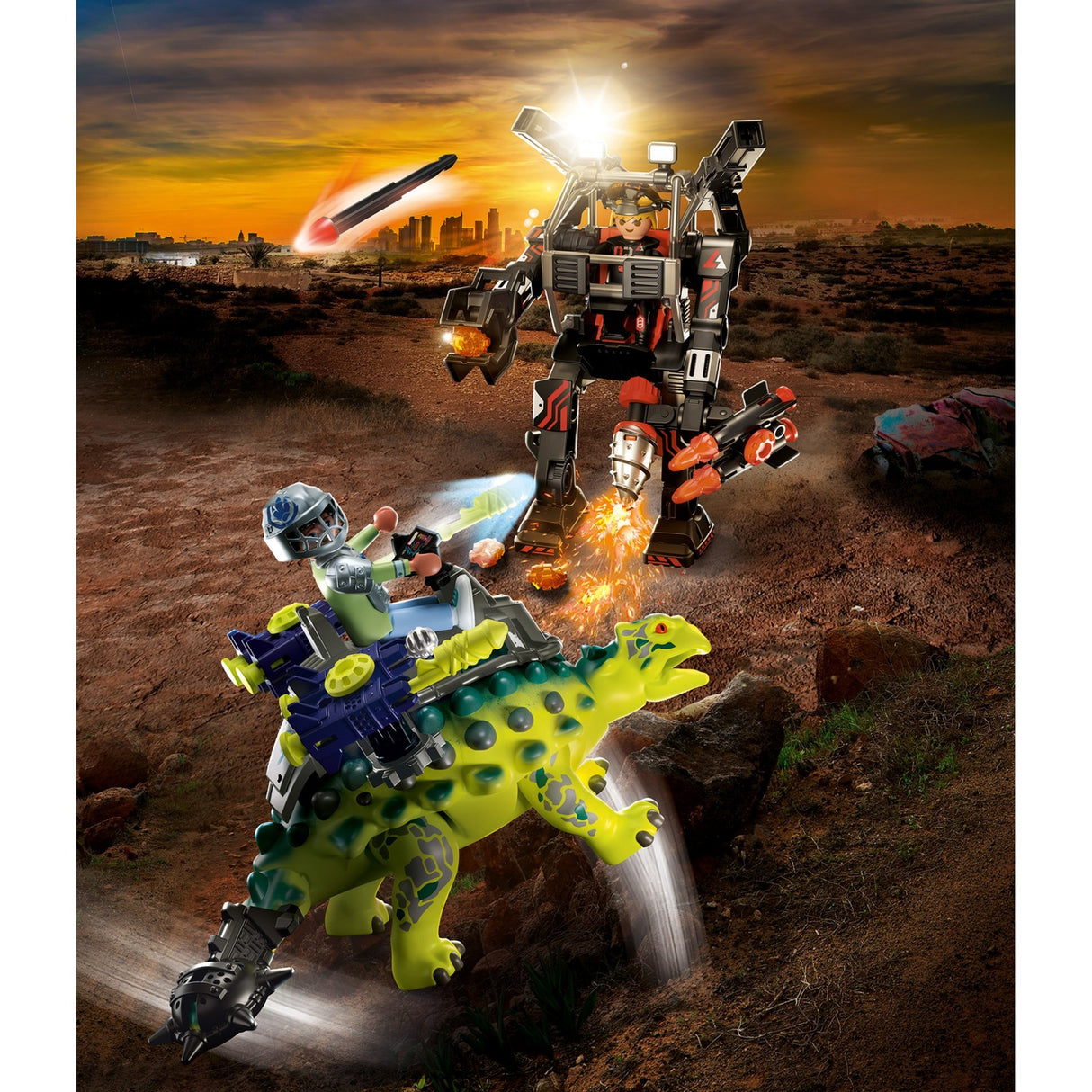 Playmobil Dino Rise - Saichania: Defense of the Fighters Construction Toy (70626)