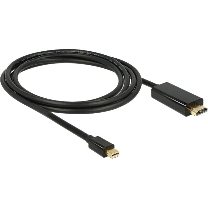 Delock mini displayport > hdmi-adapter (sort, 2 meter)