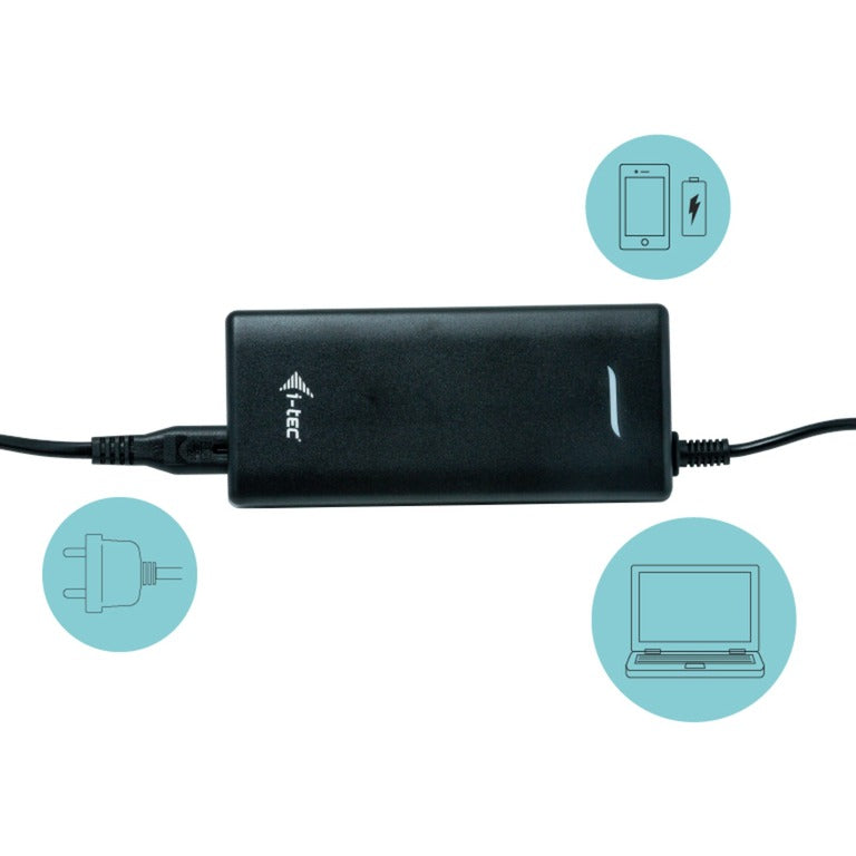 I-tec USB-C HDMI DP dockingstation med strømforsyning 100 W (sort)