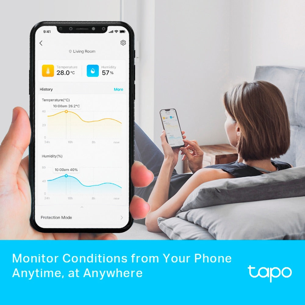 Tp-link tapo t315 smart temperatur- og fugtighedsovervågningssensor