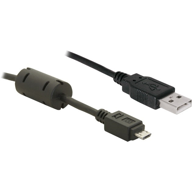 Delock USB-A 2.0 > USB Micro-B-kabel (sort, 1 meter)