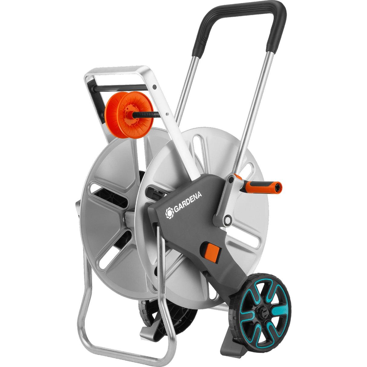 Gardena slangevogn aquaroll l let metal (grå orange, 18550-20)
