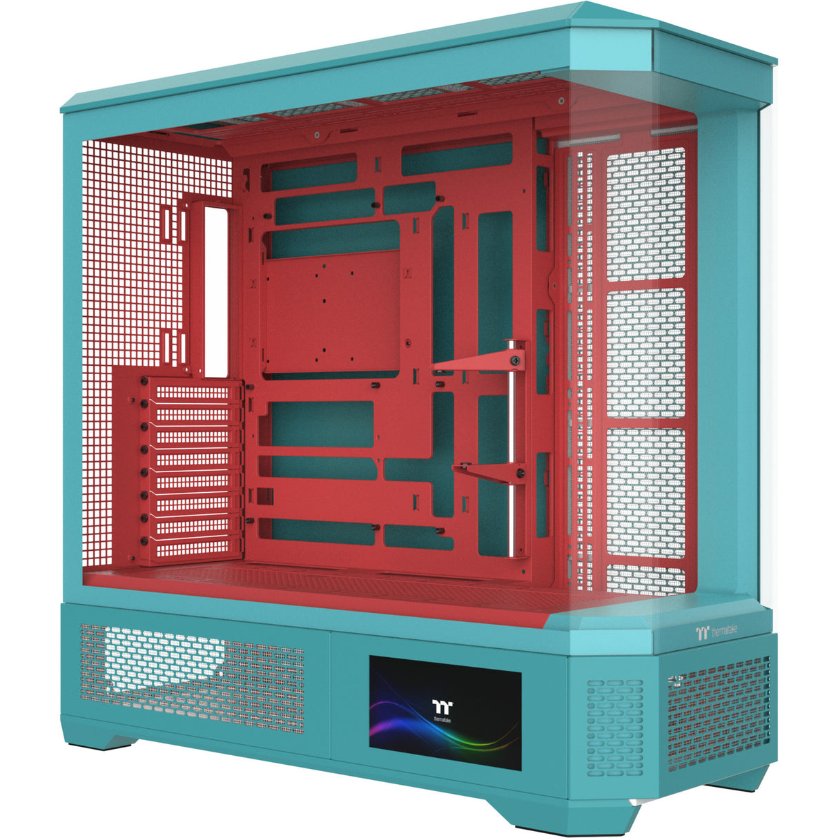 Thermaltake view 600 tg mint jordbær stort tårnhus (myntebær | 2x USB-A | 1x USB-C | hærdet glas)
