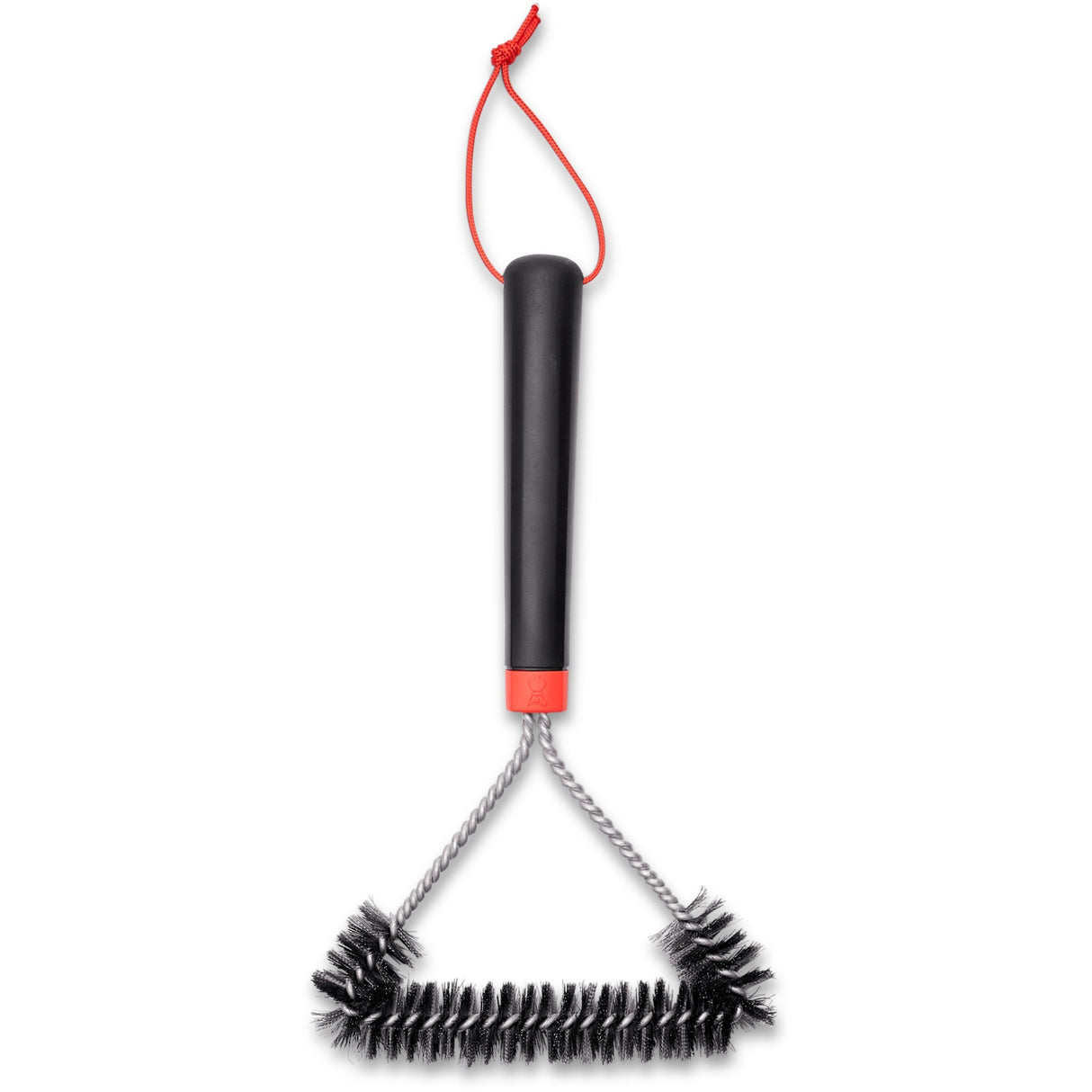 Weber tresidet rensebørste grillrensebørste (sort rød, 30 cm)