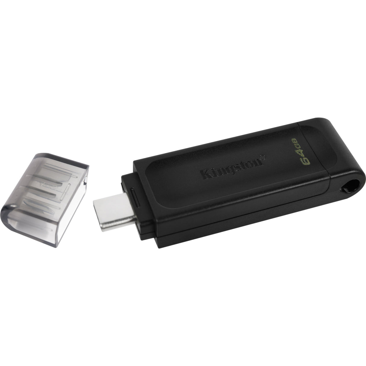 Kingston data traveler 70 64 GB USB-stick (sort, dt70 64 GB, USB-C 3.2 gen 1)