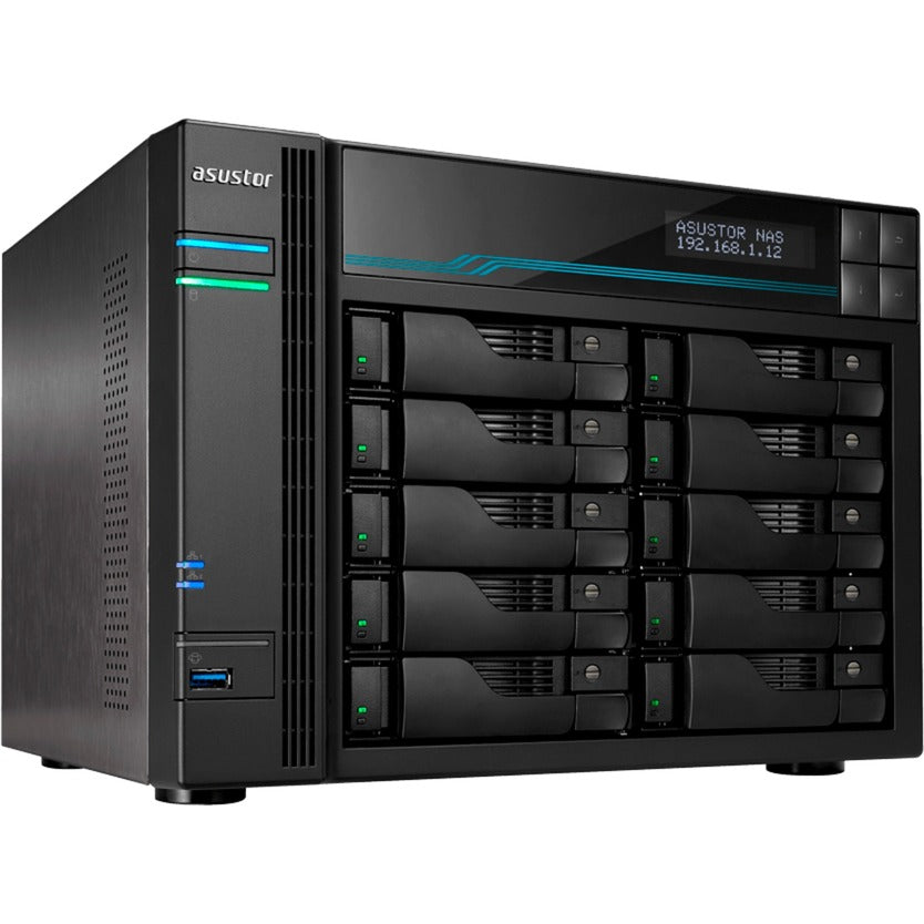 Asustor lockerstor 10 pro as7110t nas (sort)