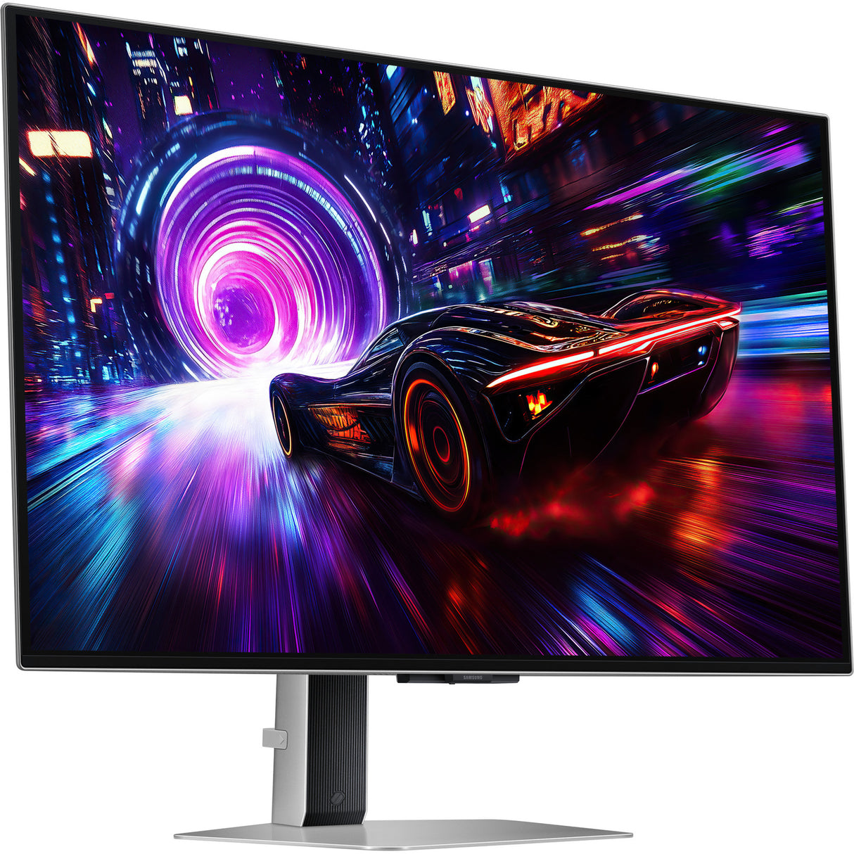 Samsung Odyssey OLED G8 G81SF 32 4K UHD-gamingskærm (sølv, 2x HDMI, DisplayPort, 2x USB-A, USB-B, 240 Hz)