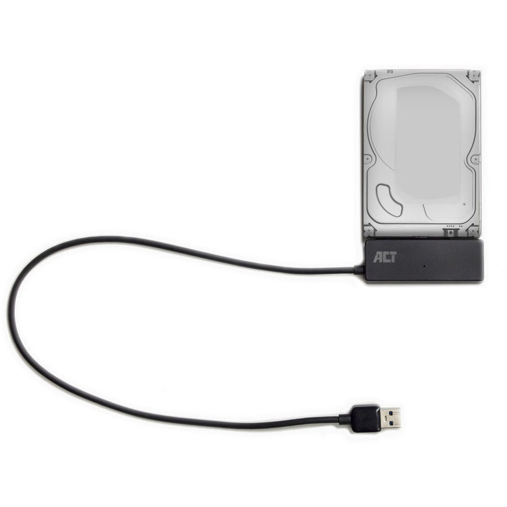 Act Connectivity USB 3.2 Gen1 til 2.5 3.5 tommer SATA-adapterkabel til SSD HDD (sort, USB 3.2 (5 Gbit s))