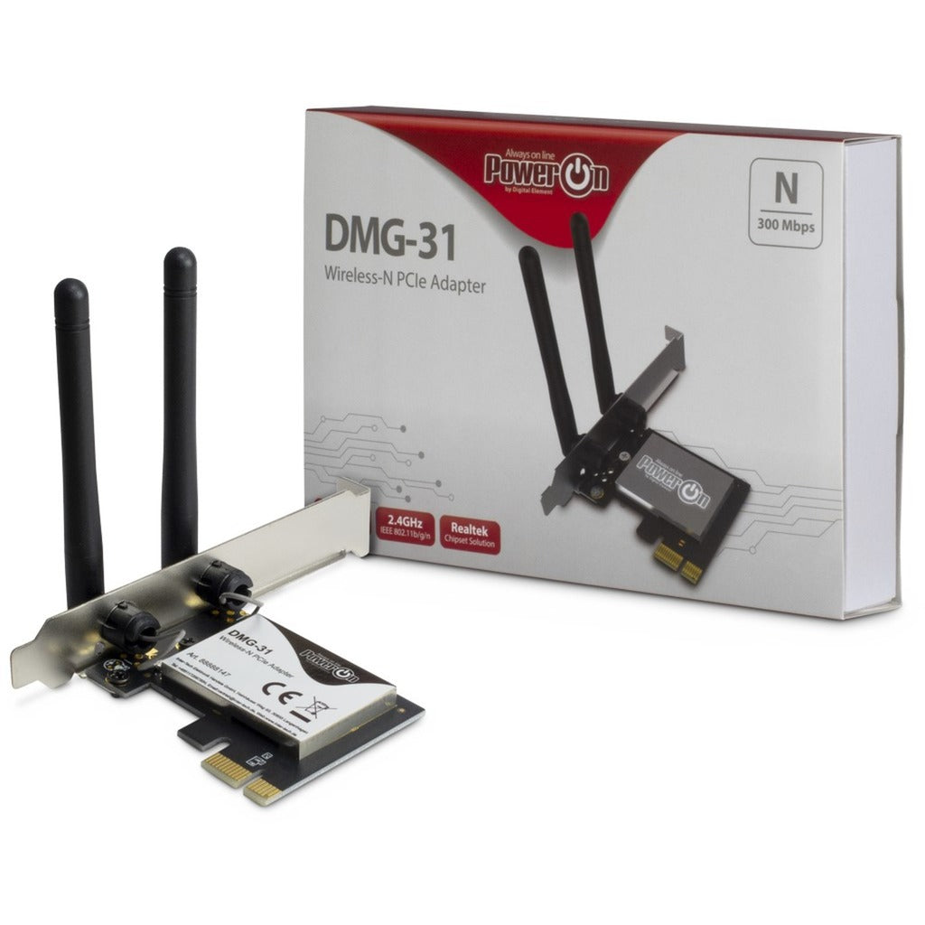 Inter-tech dmg-31 trådløs-n pcie adapter wlan adapter