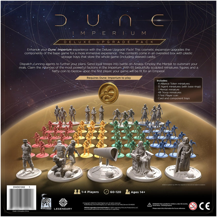 Asmodee dune: empire deluxe upgrade pack brætspil (engelsk, udvidelse, 1 - 4 spillere, 60 - 120 minutter, fra 14 år)