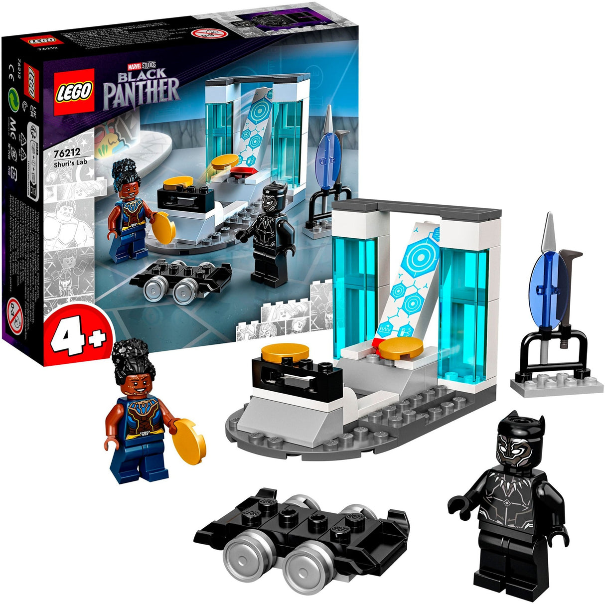 Lego marvel - shuri's lab byggelegetøj (76212)