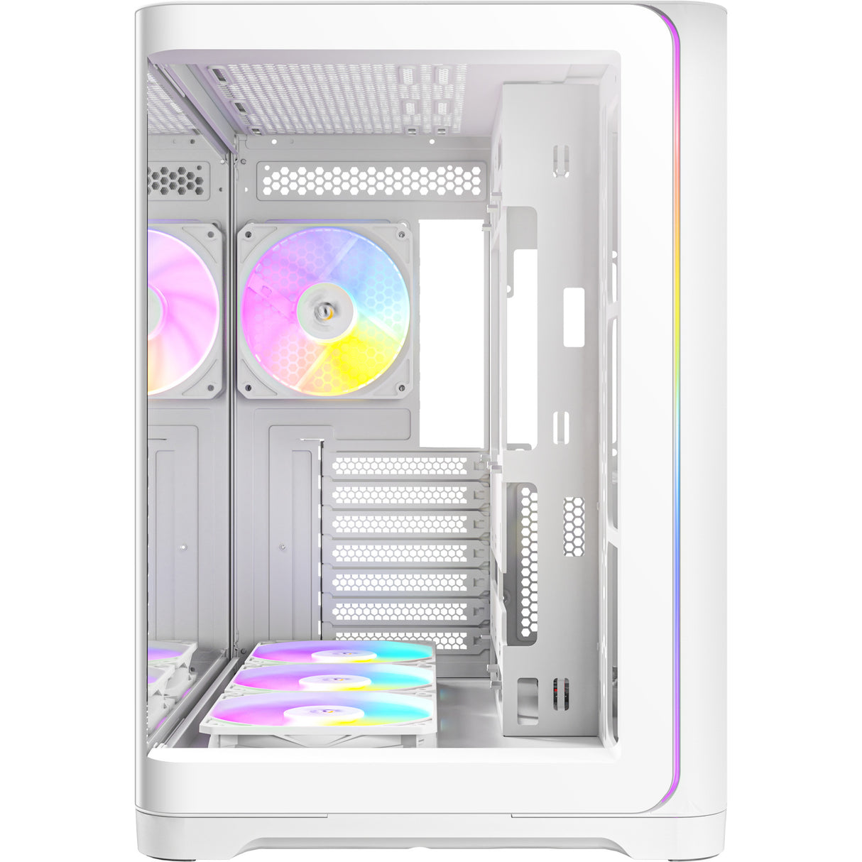 Antec c5 curve argb midi tårnhus (hvid | 2x USB-A | 1x USB-C | hærdet glas)