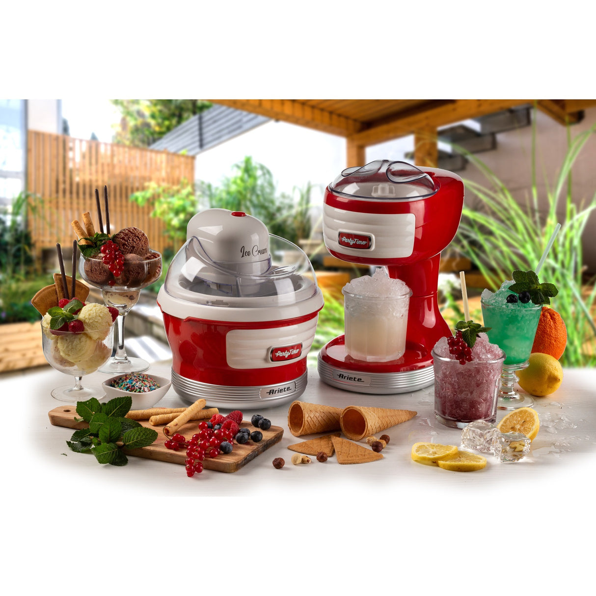 Ariete party time ismaskine 0643 00 (rød hvid)