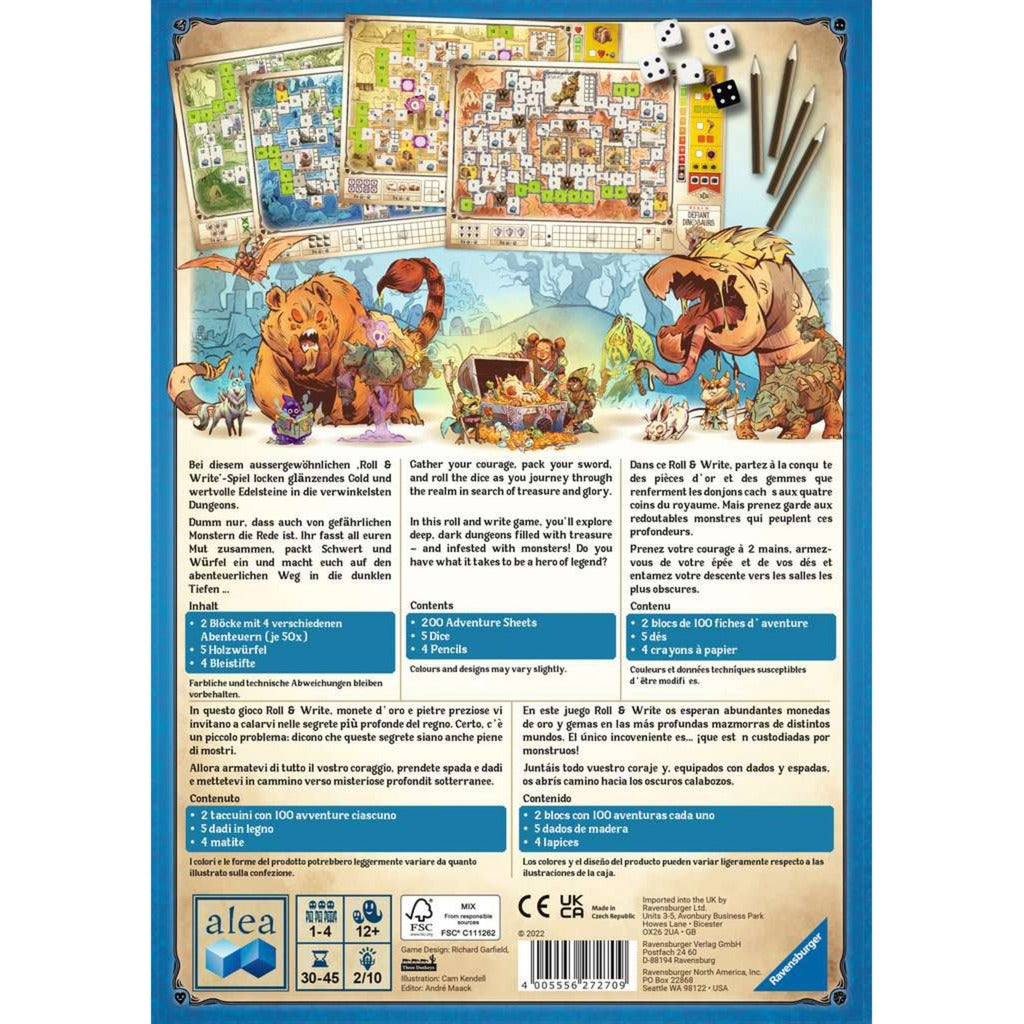 Ravensburger fangehuller, terninger og farebrætspil (engelsk, 1 - 4 spillere, 30 - 45 minutter, fra 12 år)