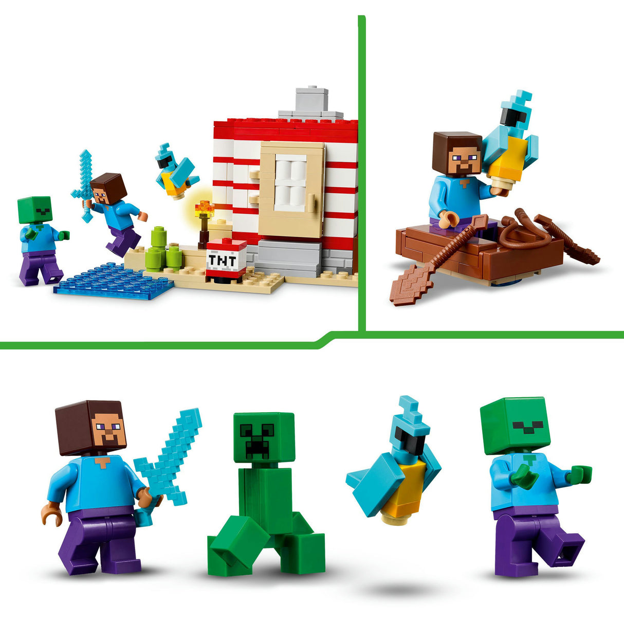 Lego ® Minecraft® TNT Jungle House, videospilsæt - 21275