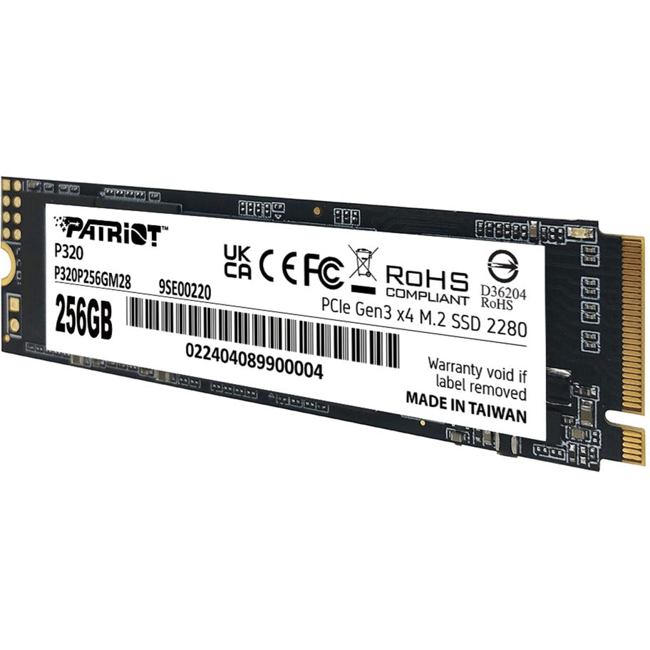 Patriot p320 256 GB SSD (PCIe 3.0 x4, NVME 1.3, M.2 2280)