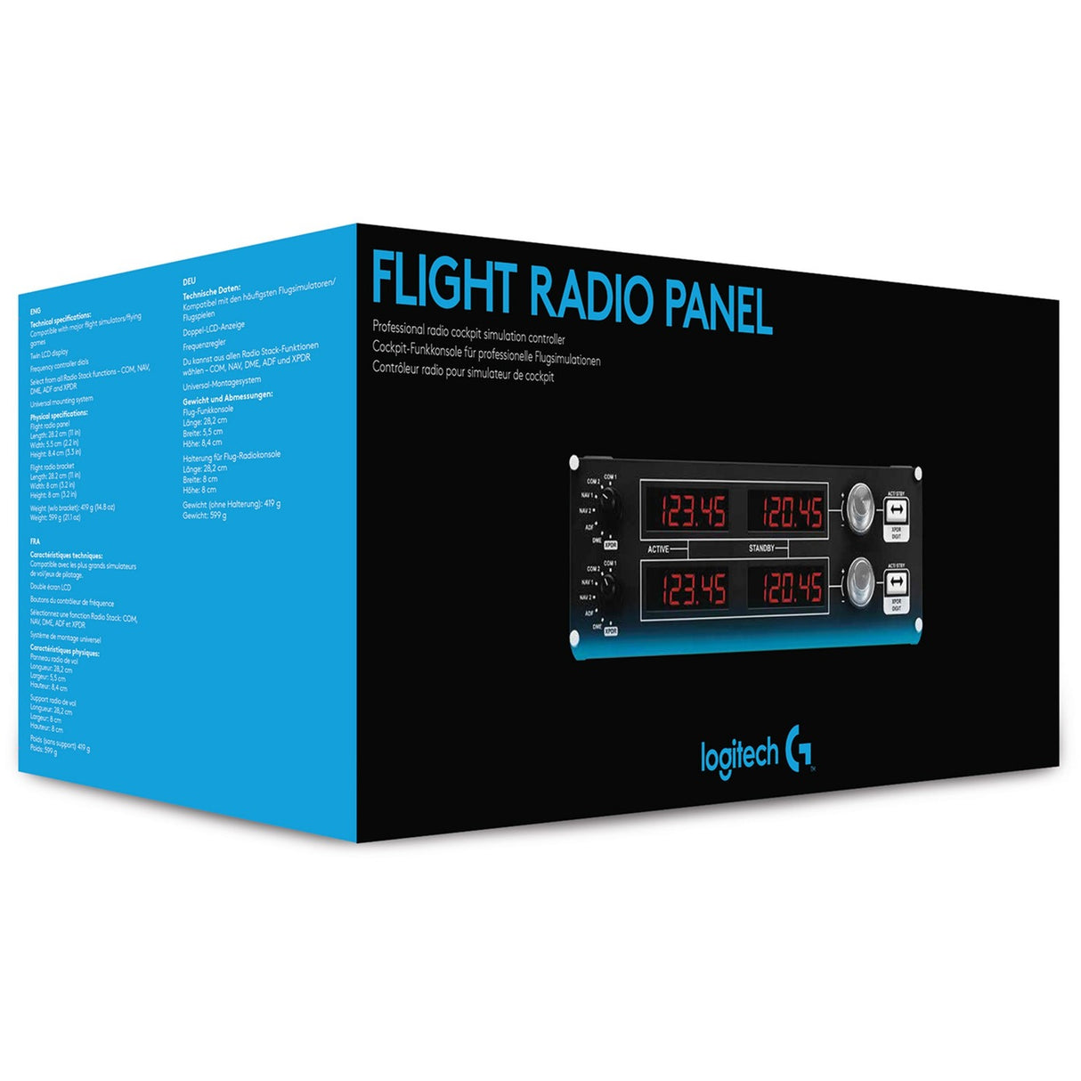 Logitech G Saitek Pro Flight Radio Panel Instrumentpanel (PC)