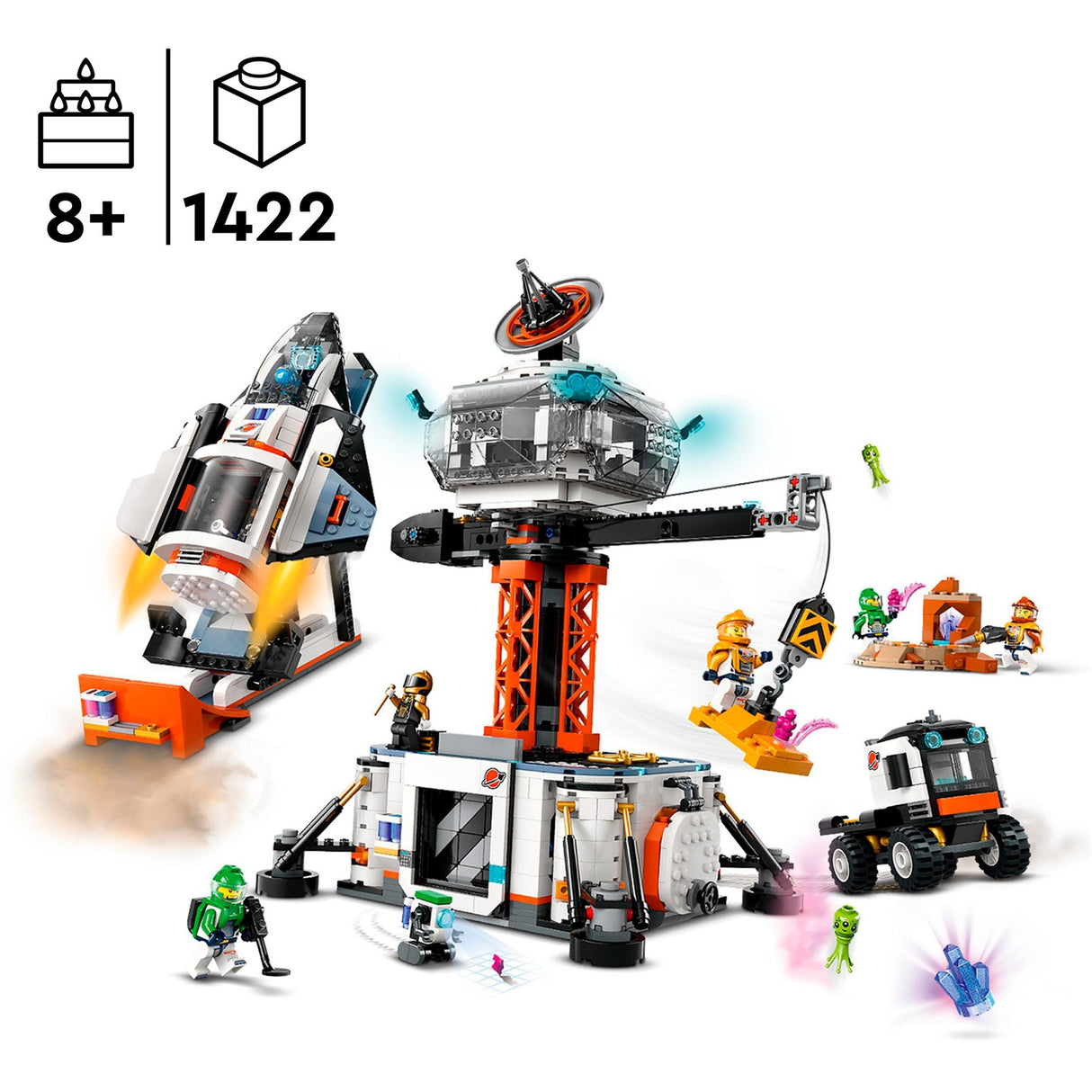 Lego City - rumbase og raketaffyringspude byggelegetøj (60434)
