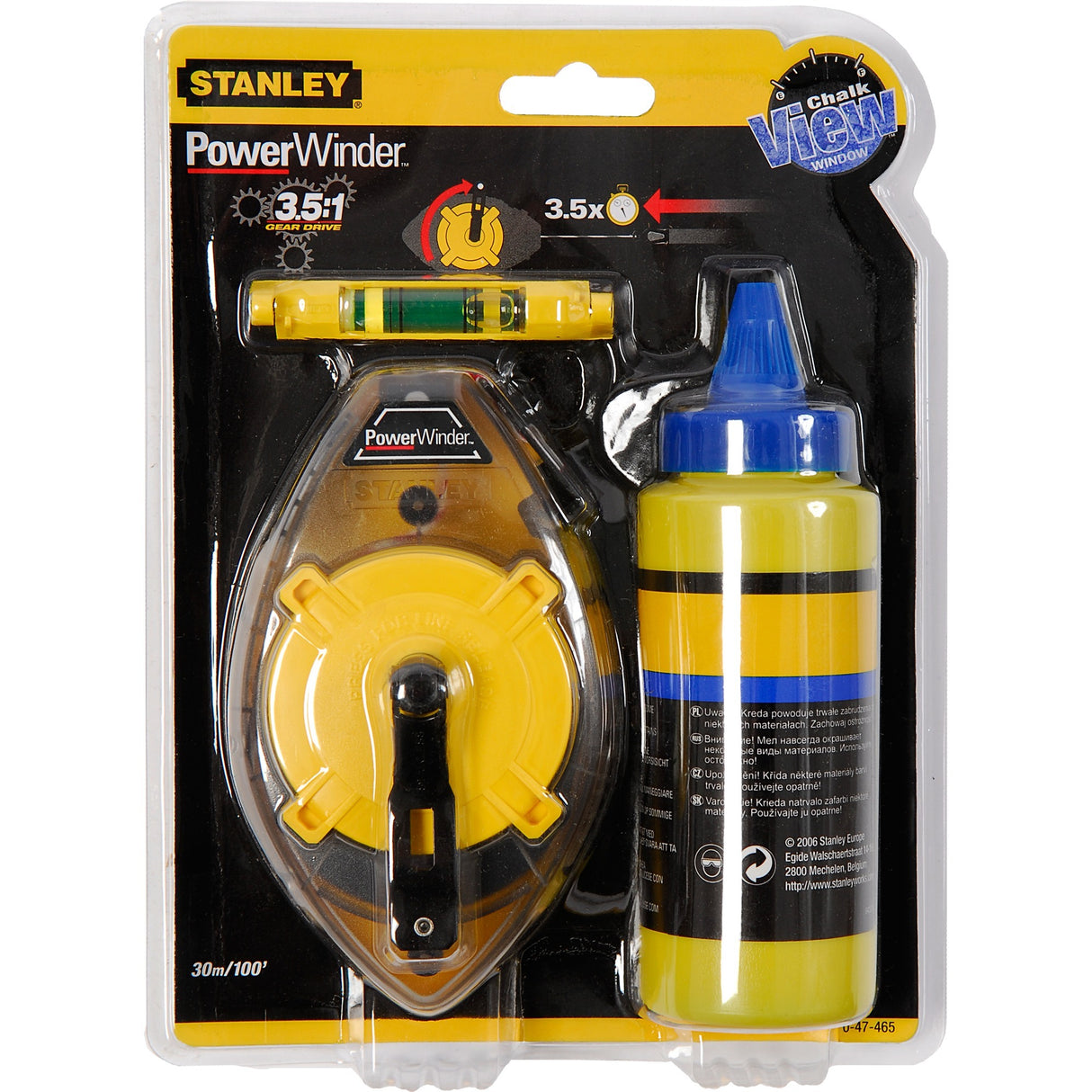 Stanley battle line hjulsæt powerwinder 30m afstandsmåler