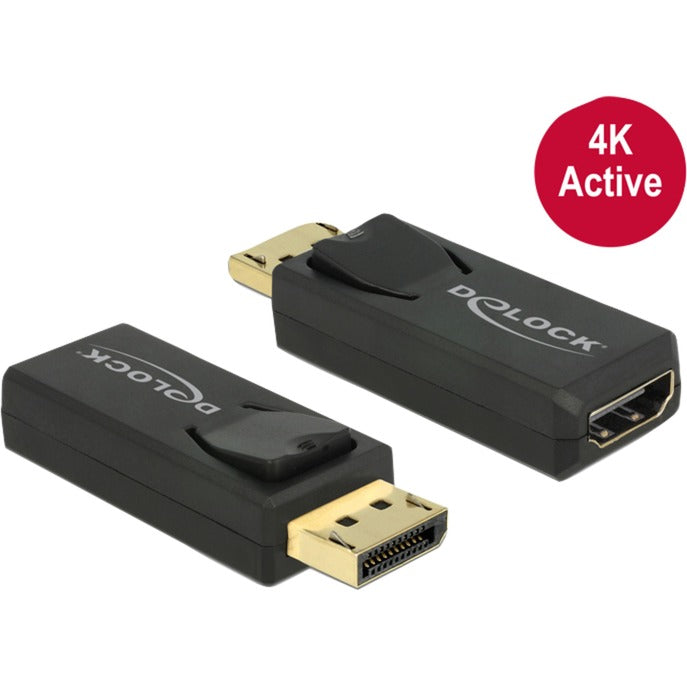 Delock adapter displayport til hdmi (zwart, 4k)