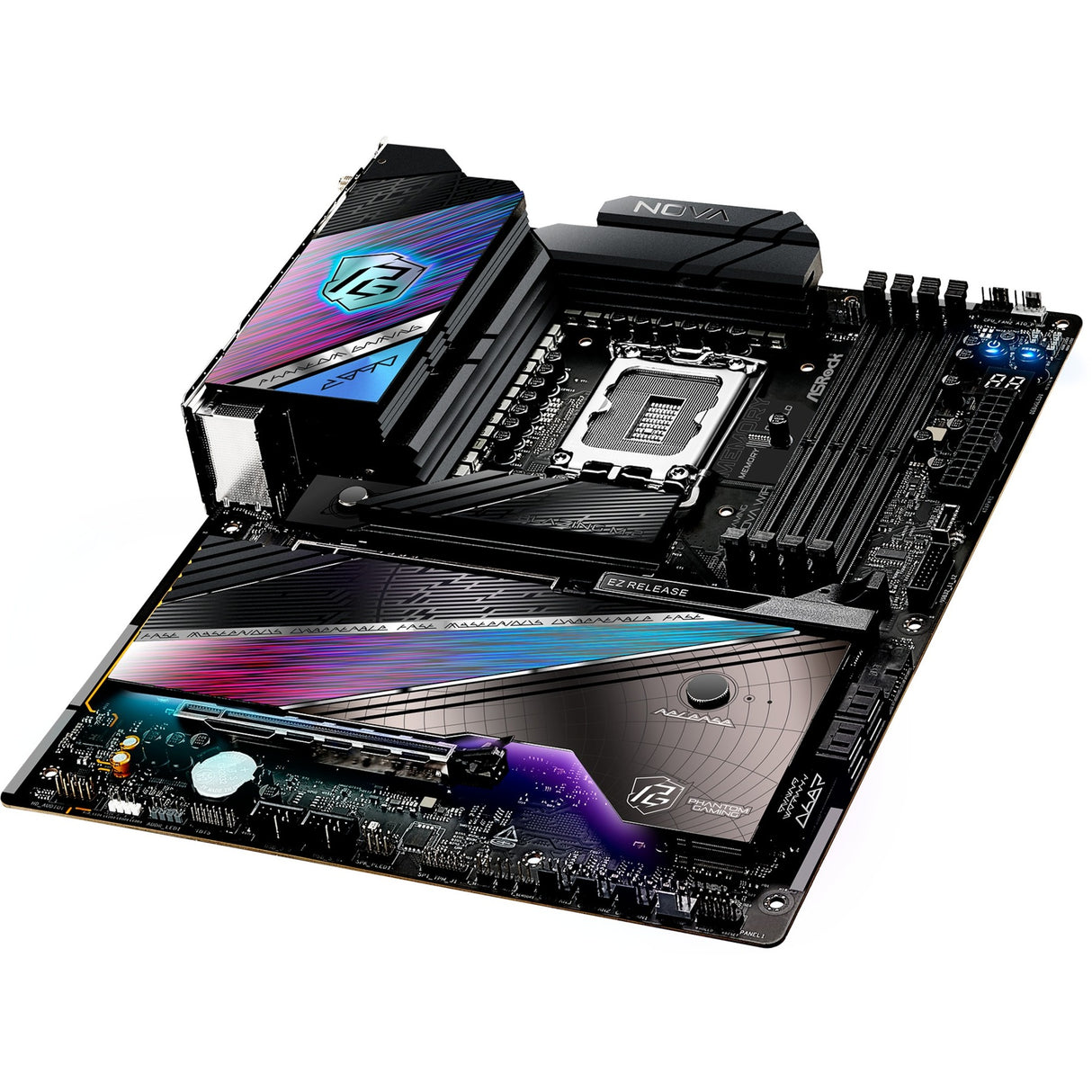 Asrock Z890 Nova WiFi Socket 1851 bundkort (sort, RAID, 5GB-LAN, 2,5GB-LAN, WiFi 7, BT, Lyd, ATX)