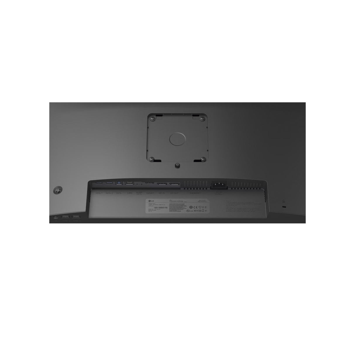 24ba850 23.8 skærm (sort, HDMI, skærmport, lyd, LAN, USB-C, webcam)