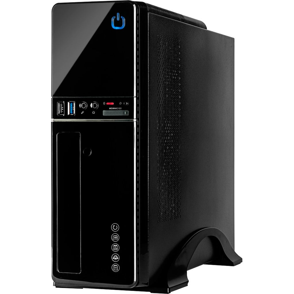 Inter-tech it-607 mini tårnhus (sort | 2x USB-A)