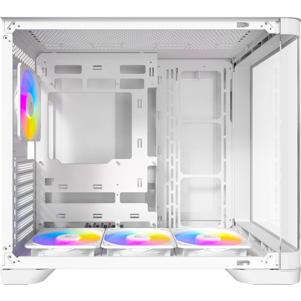 Antec c5 curve argb midi tårnhus (hvid | 2x USB-A | 1x USB-C | hærdet glas)