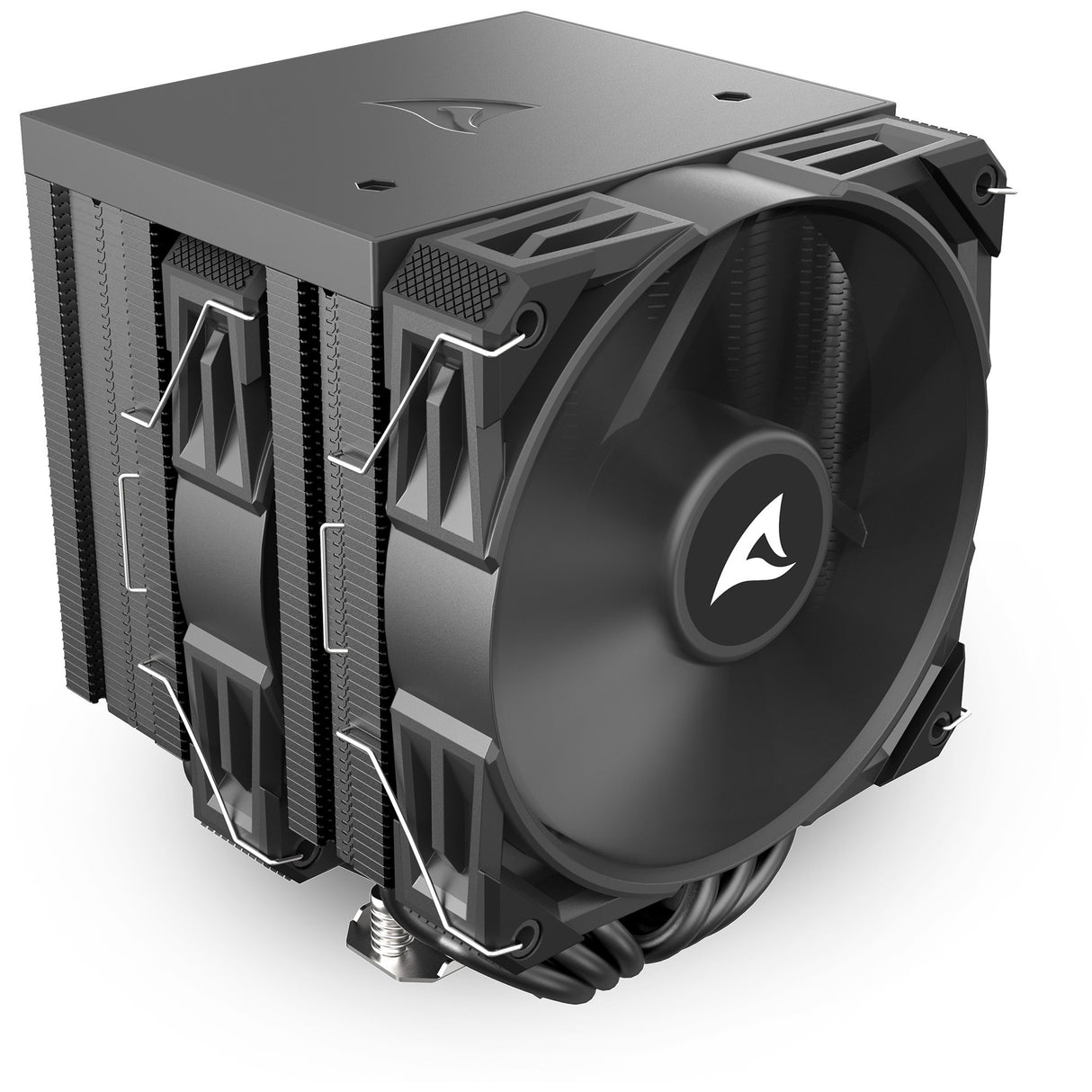 Sharkoon a60 CPU køler (sort, 4-benet PWM blæserstik)