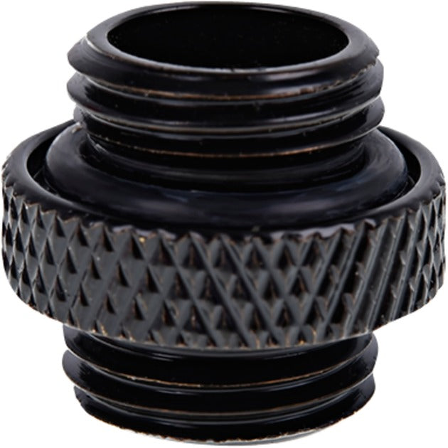 Alphacool eiszapfen dobbelt nippel g1 4 udvendig gevind til g1 4 udvendig gevindforbindelse (sort, til bløde slanger (PVC, silikone, neopren))