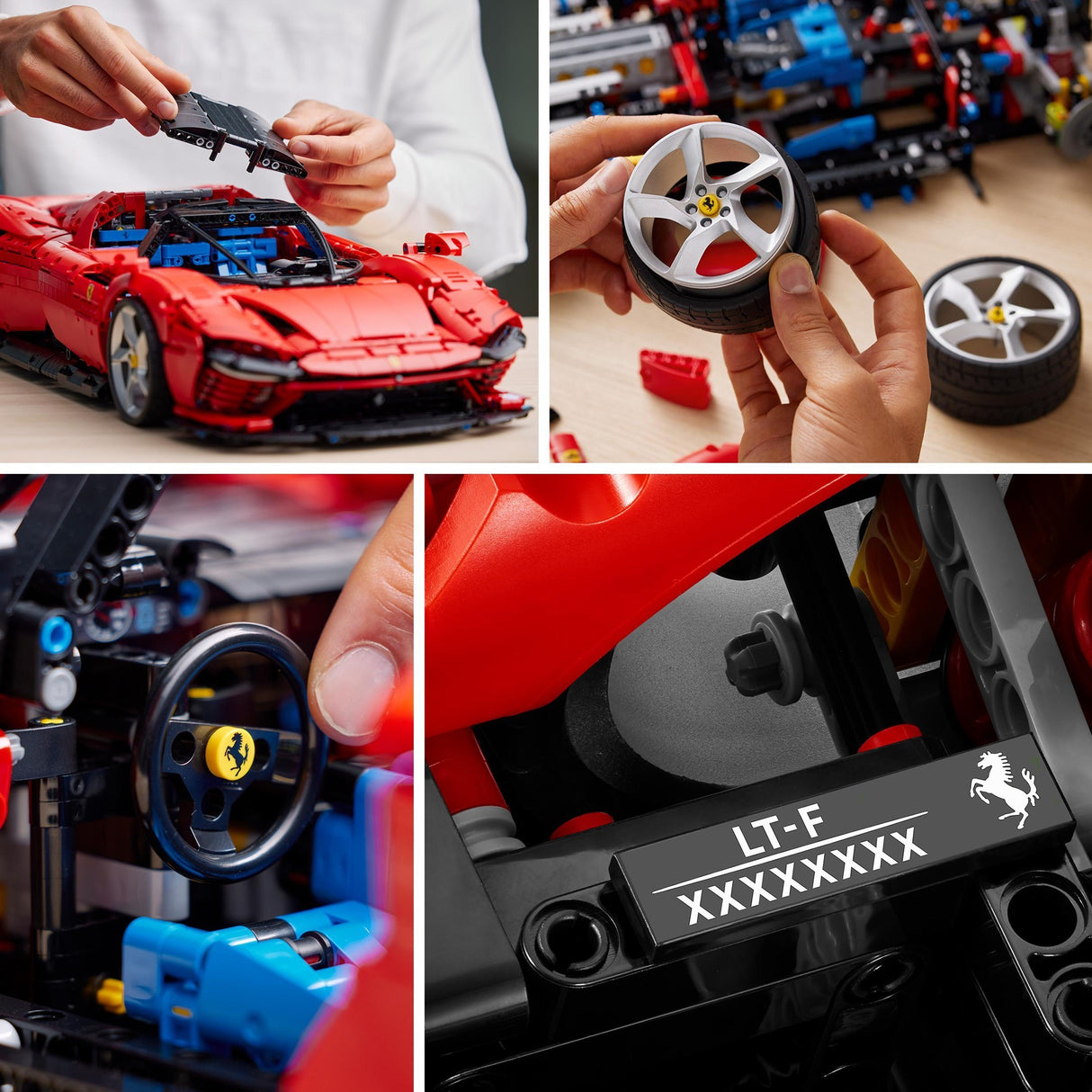 Lego technic ferrari daytona sp3 racerbil samlerobjekt til voksne - 42143