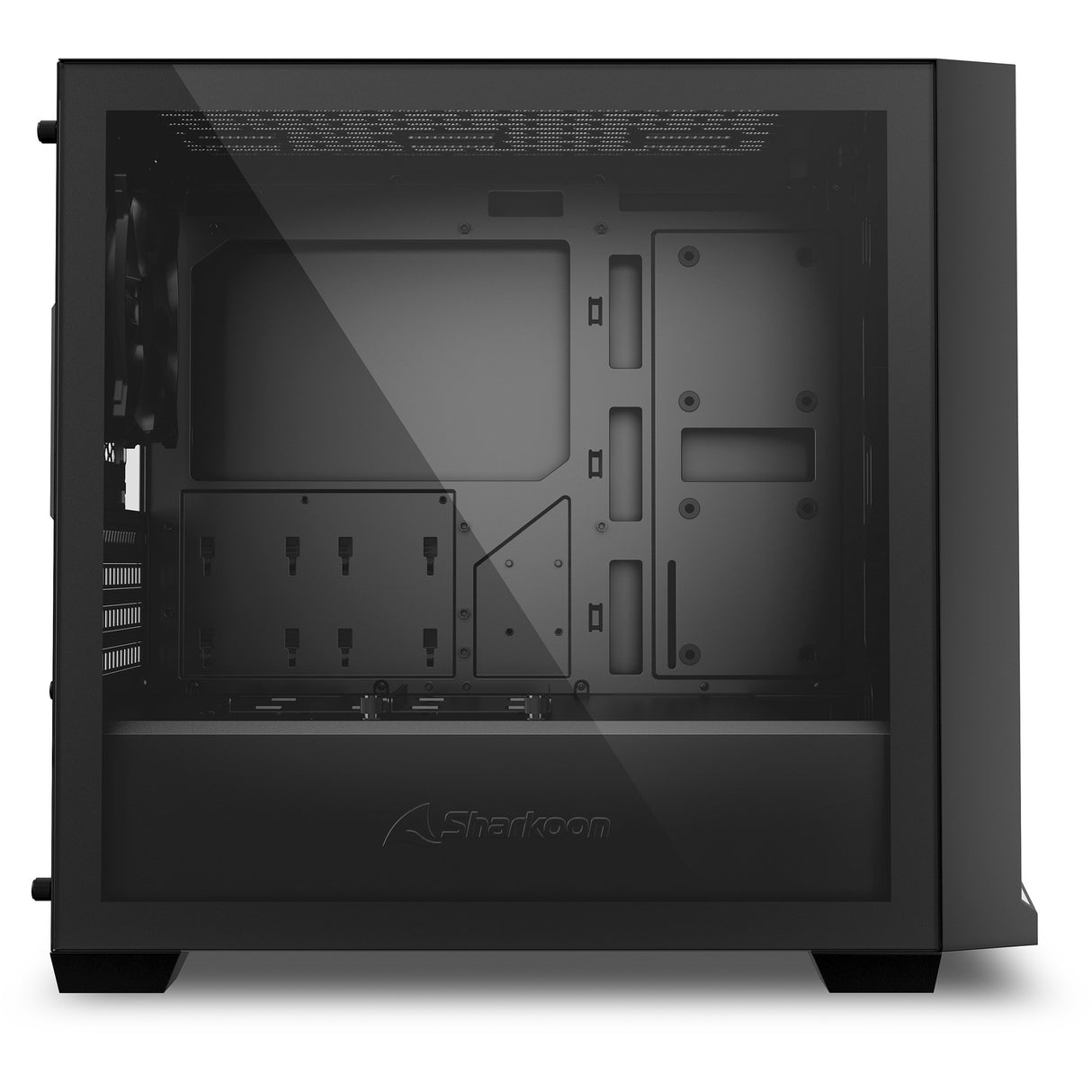 Sharkoon j1000 argb midi tårnhus (sort | 3x usb-a | rgb | hærdet glas)