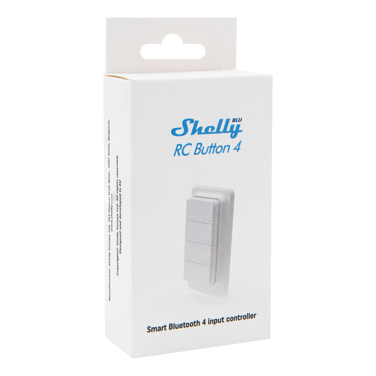 Shelly blu rc button 4 zb afstandsbediening (wit, bluetooth 5 (le), zigbee)
