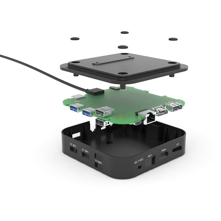 I-tec USB-C HDMI DP-dockingstation med strømforsyning 65W + universaloplader 77 W (sort)