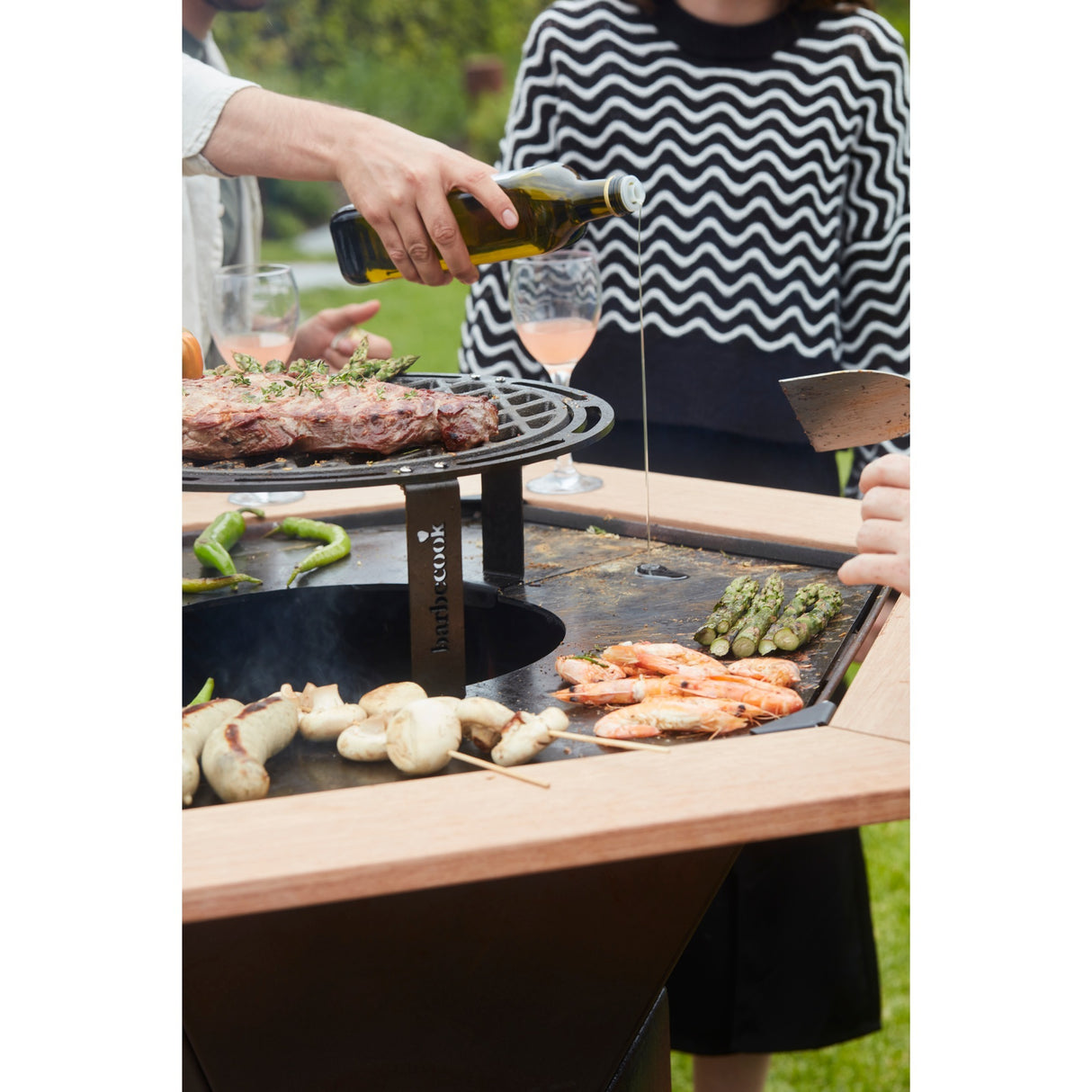 Barbecook sideborde til nestor (træfarve, FSC)