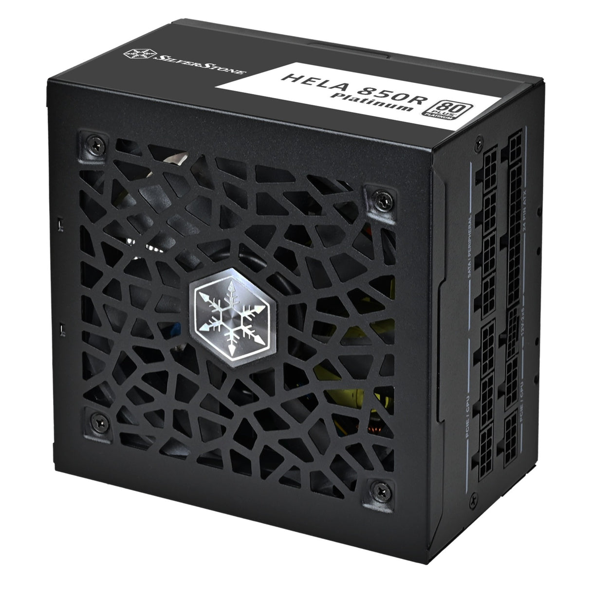 Silverstone hela 850r platinum modulær 850 watt strømforsyning (sort, 4x pcie)