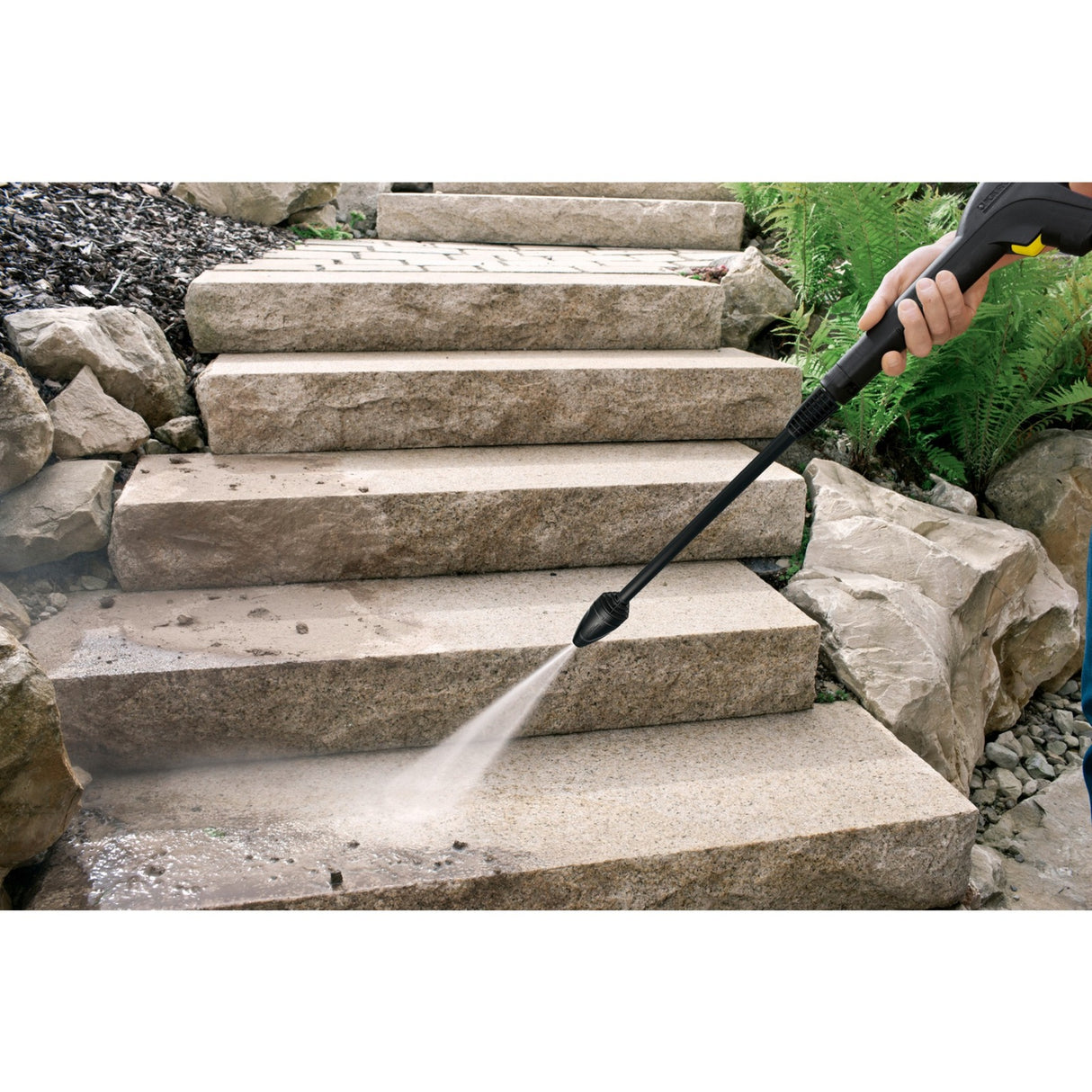 Kärcher k2 power control højtryksrenser - 110 bar - 360 l h - 20 m² h - app support - velegnet til bl.a. små biler - cykler - havemøbler - havestole