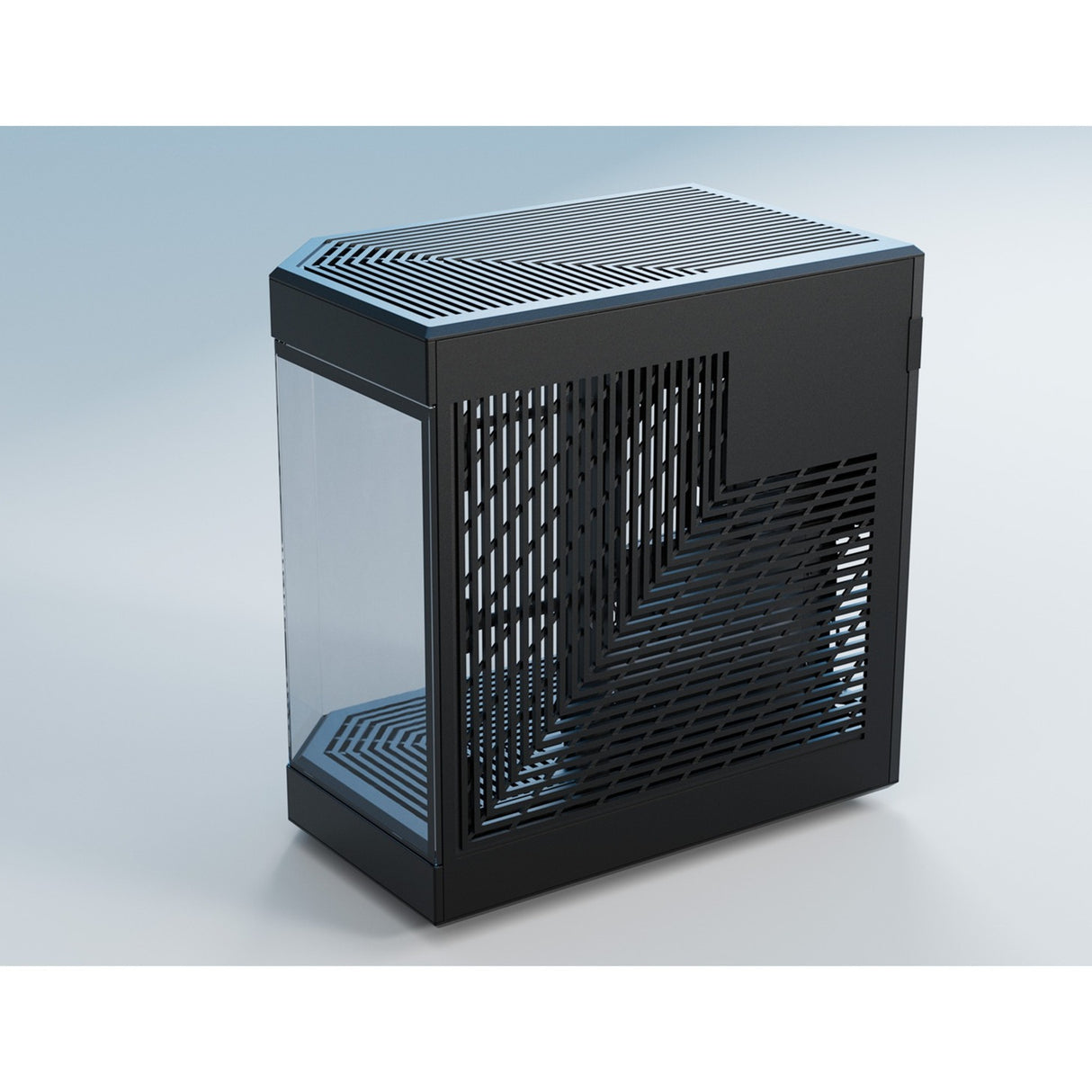 Hyte y60 midi tårnhus (sort | 3x USB-A | hærdet glas)