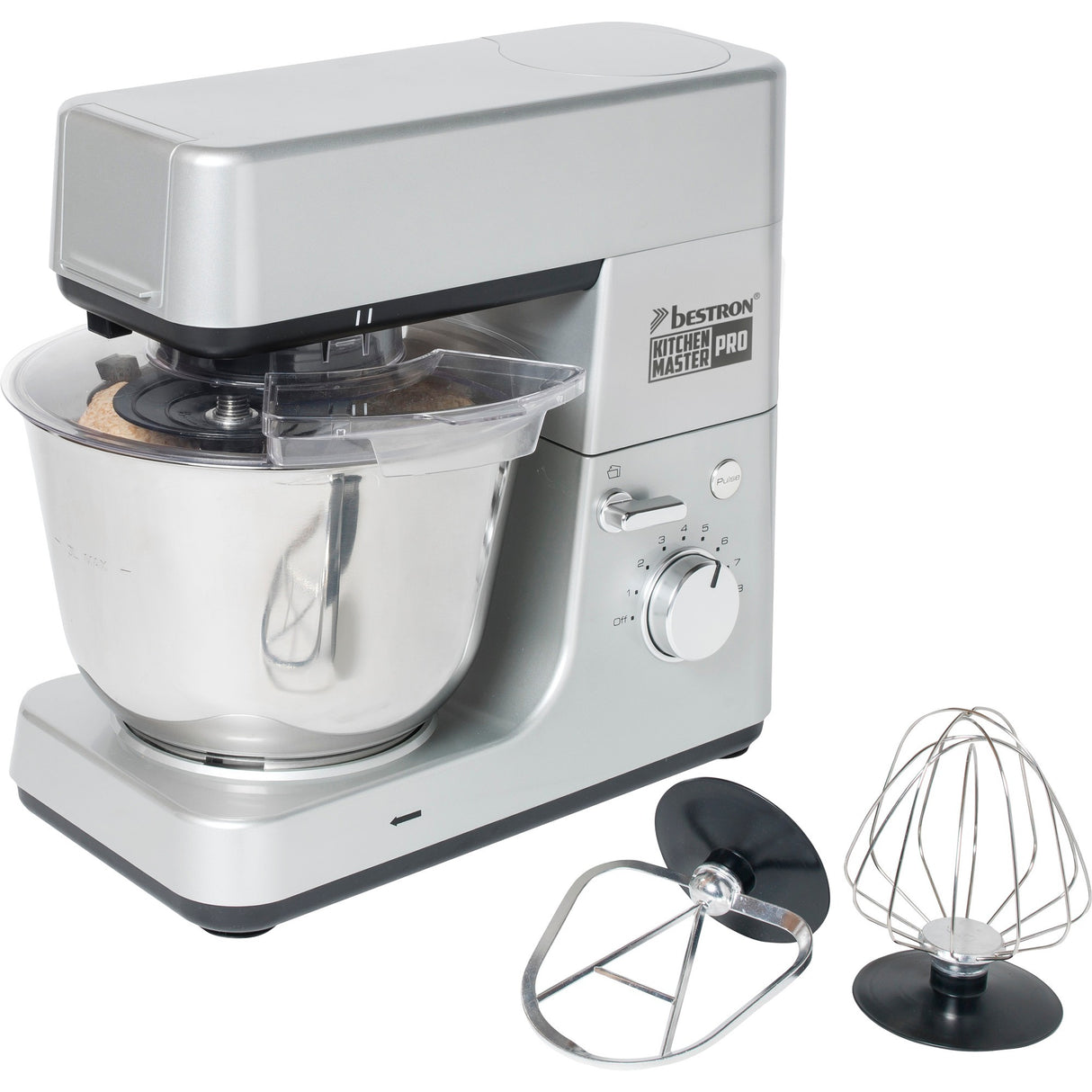 Bestron akm1600s 4-i-1 foodprocessor kitchen master pro (sølv)