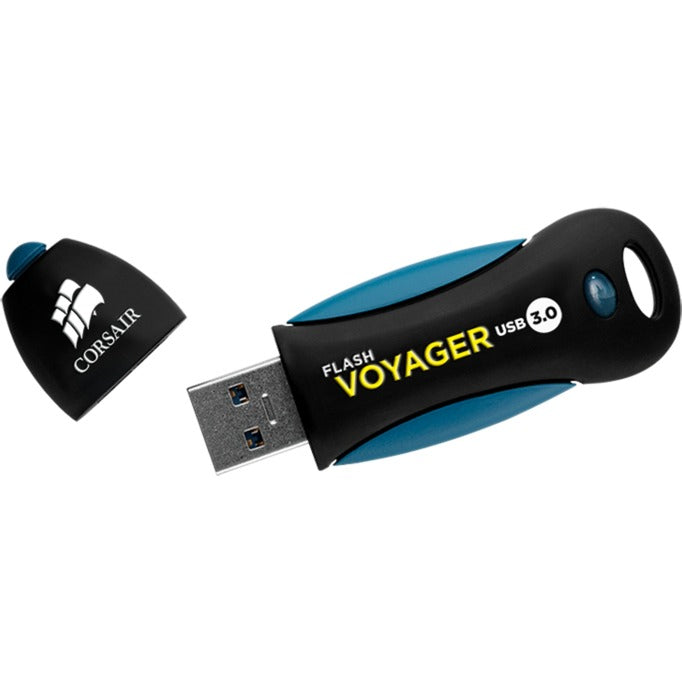 Corsair flash voyager usb 3.0 256 gb usb stick (sort blå, cmfvy3a-256gb)