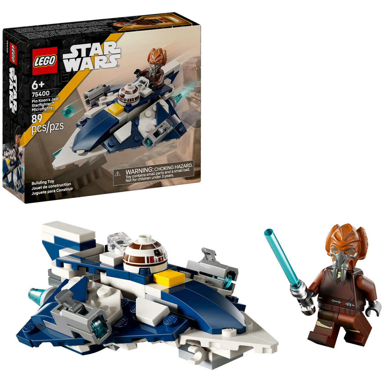 Lego star wars plo koons jedi starfighter microfighter sæt - 75400